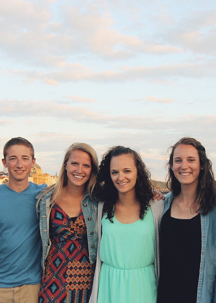 Group of Happy Young Christian Teens